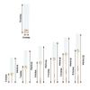24-Inch Tall Gold Candelabra Candle Holder Centerpiece Glass - Wedding Reception Party Dining Table Home Decorations view 2