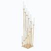 57-Inch Tall Gold Candelabra Candle Holder Centerpiece Glass - Wedding Reception Party Dining Table Home Decorations view 1