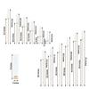57-Inch Tall Gold Candelabra Candle Holder Centerpiece Glass - Wedding Reception Party Dining Table Home Decorations view 2