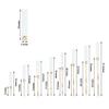 42-Inch Tall Gold Candelabra Candle Holder Centerpiece Glass Wedding Reception Anniversary Birthday Party Events Dining Table Home Decorations Supplies view 2