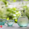 ADERIA Tsugaru Vidro Sake Carafe set blue 12.2 fl oz (365 ml), Glass/Approx. Cup : 2.87 fl oz (85 ml) Carafe : 12.34 fl oz (365ml), Made in Japan view 2