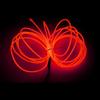 MaxLax EL Wire Red, 9.8ft/3m Portable Battery Pack Neon Light Strip 360 Cuttable Glowing Rope Lights for Parties, Halloween, DIY Decoration view 1