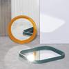 15-inch Large Wall-Mounted Round Mirror for Toilet, Entrance, Living Room, Yellow/Blue view 2