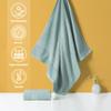 Acanva Organic Cotton Bath Sheets Soft Hotel Spa Bathroom Towel Set, 27" x 54", Green, 2 Pack view 3