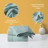 Acanva Organic Cotton Bath Sheets Soft Hotel Spa Bathroom Towel Set, 27" x 54", Green, 2 Pack view 4