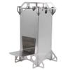 Dilwe Burning Stove, Outdoor Camping Portable Stainless Steel Folding Wood Burning Stove Firewoods Furnace for Hiking Picnic BBQ Cooking Outdoor catering view 2