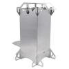 Dilwe Burning Stove, Outdoor Camping Portable Stainless Steel Folding Wood Burning Stove Firewoods Furnace for Hiking Picnic BBQ Cooking Outdoor catering view 4