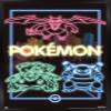 Trends International Pokmon - Neon Group Wall Poster, 14.725" x 22.375", Black Framed Version view 1