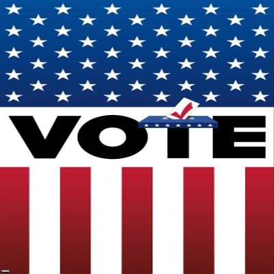 Trends International Vote Wall Poster, 22.375" x 34", Premium Unframed Version