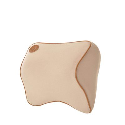 N/E ZHEXUNDIAN Car Seat Neck PillowCombination Type Removable Leather and Space Memory Cotton Massage Pillow (Color : Beige)