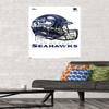 Trends International NFL Seattle Seahawks - Drip Helmet 20 Wall Poster, 22.375" x 34", Premium Unframed Version view 2
