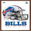 Trends International NFL Buffalo Bills - Drip Helmet 20 Wall Poster, 14.725" x 22.375", Mahogany Framed Version view 1