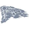 Badger Steel USA - USMC Flag - Metal Wall Art - 30" X 18.4" - Hammered Silver view 4