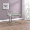 Coaster Home Furnishings - Thermosolis - Acrylic Counter Stools (Set of 2) - U-Shaped Leg, Leatherette Padded Seats, Low Back - Kitchen & Dining - Chrome - 183405 view 2