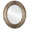 OVALCREST Oval Beveled Wall Mirror for Home Decor - Winchester Style - Champagne Silver - 29" x 35" Outside Dimensions view 1