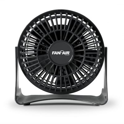 FanFair Mini High Velocity Personal Fan 4 Inch Fan Quiet Cooling, Tilt Up and Down Floor Fans Safe for Bedroom, Home or Office Use, Black