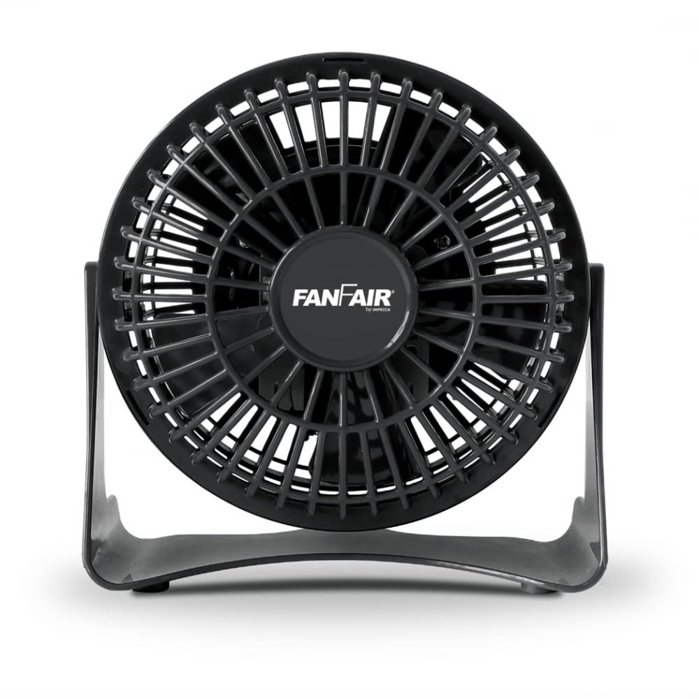 FanFair Mini High Velocity Personal Fan 4 Inch Fan Quiet Cooling, Tilt Up and Down Floor Fans Safe for Bedroom, Home or Office Use, Black