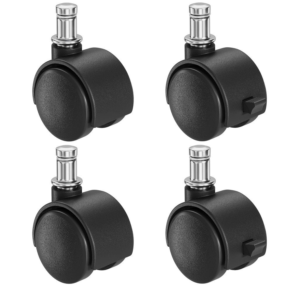 iTouchless 4 Caster Wheels Set, for Glide Trash Cans, Compatible with iTouchless Garbage Bins with Wheels, Set of Four