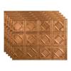 FASDE Traditional Style/Pattern 4 Decorative Vinyl 18in x 24in Backsplash Panel in Antique Bronze (5 Pack) view 1