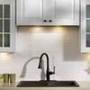 FASDE Traditional Style/Pattern 4 Decorative Vinyl 18in x 24in Backsplash Panel in Gloss White (5 Pack) view 2