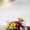 FASDE Traditional Style/Pattern 4 Decorative Vinyl 18in x 24in Backsplash Panel in Gloss White (5 Pack) view 3