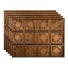 FASDE Traditional Style/Pattern 4 Decorative Vinyl 18in x 24in Backsplash Panel in Oil-Rubbed Bronze (5 Pack) view 1