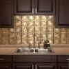 FASDE Traditional Style/Pattern 4 Decorative Vinyl 18in x 24in Backsplash Panel in Bermuda Bronze (5 Pack) view 2