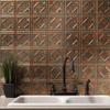 FASDE Traditional Style/Pattern 4 Decorative Vinyl 18in x 24in Backsplash Panel in Copper Fantasy (5 Pack) view 2