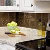 FASDE Traditional Style/Pattern 4 Decorative Vinyl 18in x 24in Backsplash Panel in Argent Bronze (5 Pack) view 2