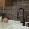 FASDE Traditional Style/Pattern 4 Decorative Vinyl 18in x 24in Backsplash Panel in Argent Bronze (5 Pack) view 3