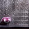 FASDE Traditional Style/Pattern 4 Decorative Vinyl 18in x 24in Backsplash Panel in Galvanized Steel (5 Pack) view 2