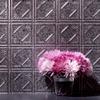 FASDE Traditional Style/Pattern 4 Decorative Vinyl 18in x 24in Backsplash Panel in Galvanized Steel (5 Pack) view 3