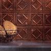 FASDE Traditional Style/Pattern 4 Decorative Vinyl 18in x 24in Backsplash Panel in Moonstone Copper (5 Pack) view 3