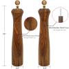 Wooden Pepper Grinder Pepper Mill with Adjustable Coarseness Pepper Grinder Refillable Salt Pepper Grinder Shaker Tableware Gifts Acacia Wood Salt Mill 10 Inch view 2