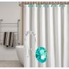 12 Pcs Bling Crystal Shower Curtain Hooks, Stainless Steel Blue Gem Shower Curtain Hooks Rings, Diamond Rhinestones Shower Curtain Hooks for Women view 4