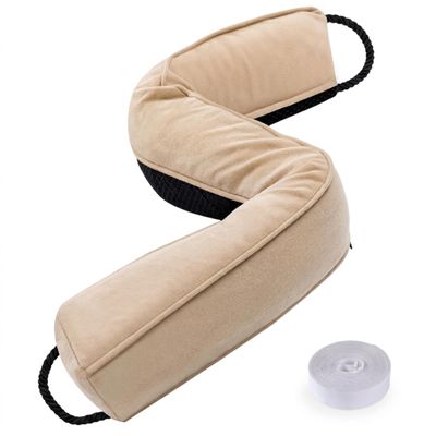 Sunolga Door Draft Stopper, Removable Washable Cover, 38", Beige
