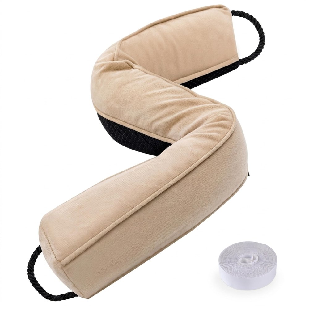 Sunolga Door Draft Stopper, Removable Washable Cover, 38", Beige