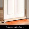 Sunolga Door Draft Stopper, Removable Washable Cover, 38", Beige view 2
