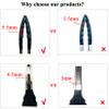 Skosod Silicone Tongs for Cooking with Silicone Tips, Premium Silicone BPA Free Non-Stick Stainless Steel BBQ Cooking Grilling Locking Food Tongs, 9-Inch & 12-InchBlack) view 3
