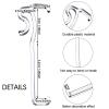 2.5 Inch Valance Clips Window Blind Clips Hidden Channel Clear Plastic Valance Retainer for Horizontal(40 Pieces) view 2