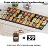 Artibear Aluminum Spice Drawer Organizer, Spice Rack Tray for Kitchen Cabinet, 9 Pieces Set-Expandable Seasoning Storage Rack From 8"-24" Insert for Drawer/Countertop (Jars Not Included) view 4
