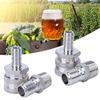 4pcs G1/2in Male Thread,Stainless Steel Quick Disconnect Set Beer Brewing Connector Kit, Home Brew Brewing Fitting Connector view 3