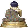 Exotic India Tibetan Buddhist Shakyamuni Buddha on Double Lotus Seat, Multicolor view 3