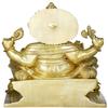 Exotic India King Ganesha Granting Abhaya - Brass Statue view 3