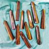 Shubhanjali Reiki Stones Crystal Tiger Eye Stone Pencil Obelisks Natural Energised Point Pencil,Tiger Eye Obelisk Generator Pencil Stone Wand,Tiger Eye Pencil Healing Stone view 4