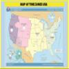 Home Comforts Large Detailed time Zones map of The United States-20 Inch by 30 Inch Laminated Poster with Bright Colors and Vivid Imagery-Fits Perfectly in Many Attractive Frames view 1