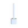 Creative Toilet Brush and Holder Bathroom WC Crystal Petal Toilet Brush Set Detachable Acrylic Toilet Brush Holder (Color : Blue) view 1