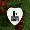 Designsify Christmas Tree Decoration, A+ Electrical Engineer, Heart Ornament, Gifts for Birthday Anniversary Valentines Mom Mothers Fathers Day Party, to Men Women Him Her Friend Mom Dad Wife view 3