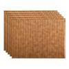 FASDE Rib Decorative Vinyl 18in x 24in Backsplash Panel in Antique Bronze (5 Pack) view 1