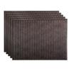 FASDE Rib Decorative Vinyl 18in x 24in Backsplash Panel in Smoked Pewter (5 Pack) view 1